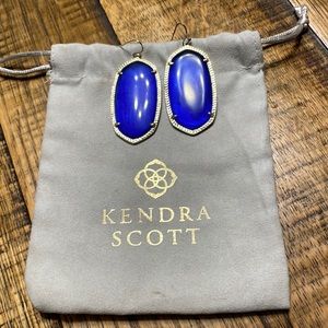 Kendra Scott Danielle Gold Drop Earrings, Blue